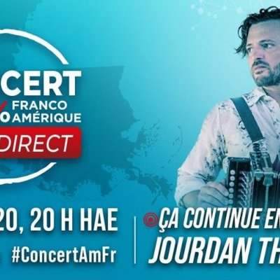 Sortie culturelle Online : Concert 100% Franco-Amérique avec Jourdan Thibodeaux